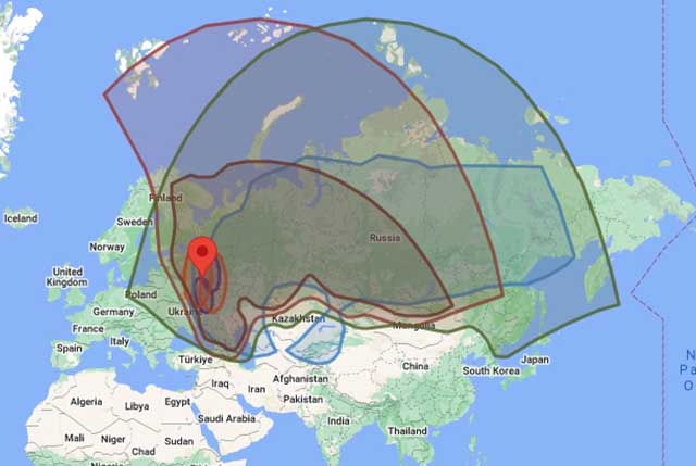 Карта охвата Интернет НТВ ПЛЮС